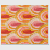 ライフカラフルスお洒落クリスマスアーチ形状 ラッピングペーパー (フラット)