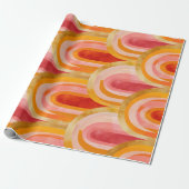 ライフカラフルスお洒落クリスマスアーチ形状 ラッピングペーパー (アンロールド)