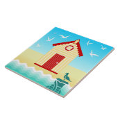 ライフカラフルビーチブイリングや輪モチーフ付き小屋 タイル (側面)