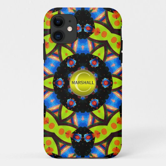 ライフカラフルモノグラム名CaseMate iPhone 5 Case-Mate iPhoneケース (裏面)