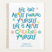 ライフカラフル引用文年 プランナー手帳 (正面)