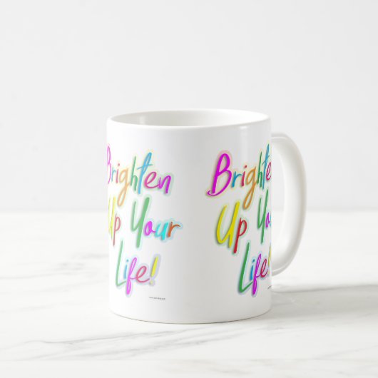 ライフカラーの数々のおもしろい生活を明るくする コーヒーマグカップ (正面右)