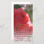 ライフカードお祝い、サンゴバラメモリアルカード (正面/裏面)