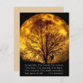 ライフカードに関する美しい言葉と意味のある言葉 シーズンカード (正面/裏面)