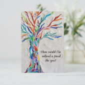 ライフカードの友情ツリー サンキューカード (スタンド正面)