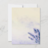 ライフカードの繊細なラベンダーお祝い 招待状 (裏面)