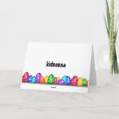 ライフカードの若者にとって幸せな「イースター」 カード (裏面)