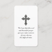 ライフカードの葬儀お祝い 名刺 (裏面)