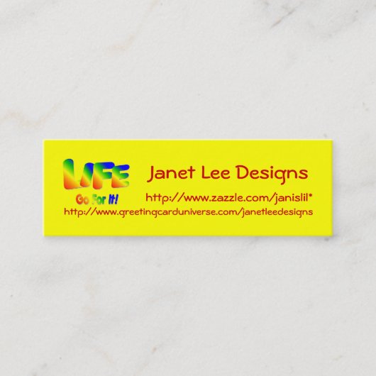 ライフカー連絡ド コーリングカード (正面)