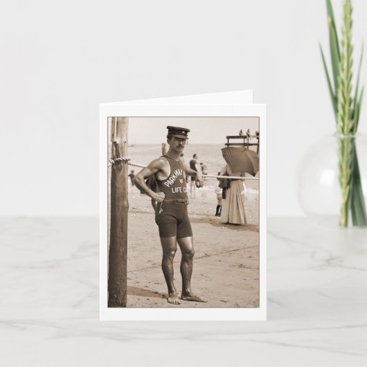 ライフガードのブライトンのビーチ1905年 カード (正面)