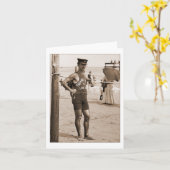 ライフガードのブライトンのビーチ1905年 カード (黄色い花)