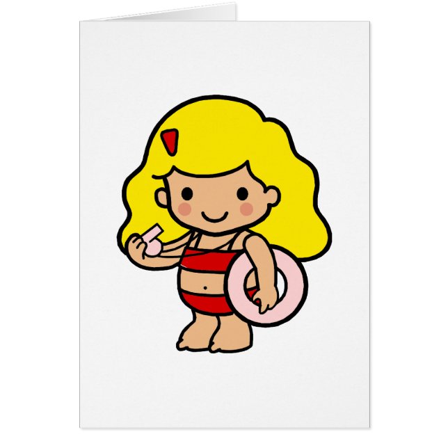 ライフガードの女の子 (正面)