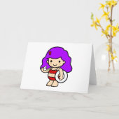 ライフガードの女の子2 カード (黄色い花)