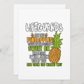 ライフガードはパイナップルのようだ。 シーズンカード (正面/裏面)