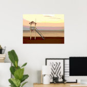 ライフガードオンビーチポスター ポスター (ホームオフィス)