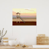 ライフガードオンビーチポスター ポスター (キッチン)