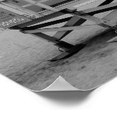 ライフガードシャックのアメリカ国旗 ポスター (角)