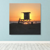 ライフガードシャック22 キャンバスプリント (インサイチュ (ウッドフロア))