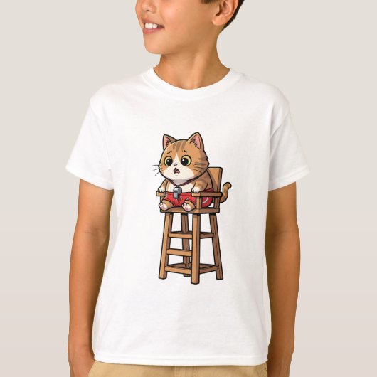 ライフガードジンジャータビー猫の子供たち Tシャツ (正面)