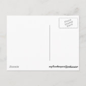 ライフガードタワーのベントゥーラのビーチ ポストカード (裏面)