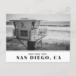 ライフガードタワーアットトーレイパインズビーチサンディエゴ ポストカード