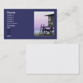 ライフガードタワーニューポートビーチビズカード 名刺 (正面/裏面)