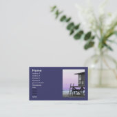 ライフガードタワーニューポートビーチビズカード 名刺 (スタンド正面)