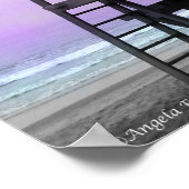 ライフガードタワーニューポートビーチプリント ポスター (角)