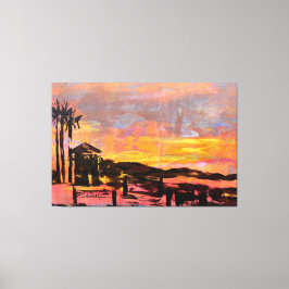 ライフガードタワー棚 キャンバスプリント