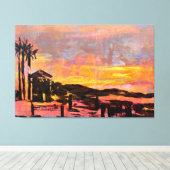 ライフガードタワー棚 キャンバスプリント (インサイチュ (ウッドフロア))