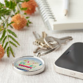 ライフガードタワー|の南ビーチ、マイアミ キーホルダー (側面)