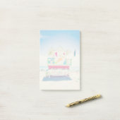 ライフガードタワー|の南ビーチ、マイアミ ポストイット (デスク上)