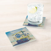 ライフガードタワー|の南ビーチ、マイアミ、Fl ガラスコースター (アングル)