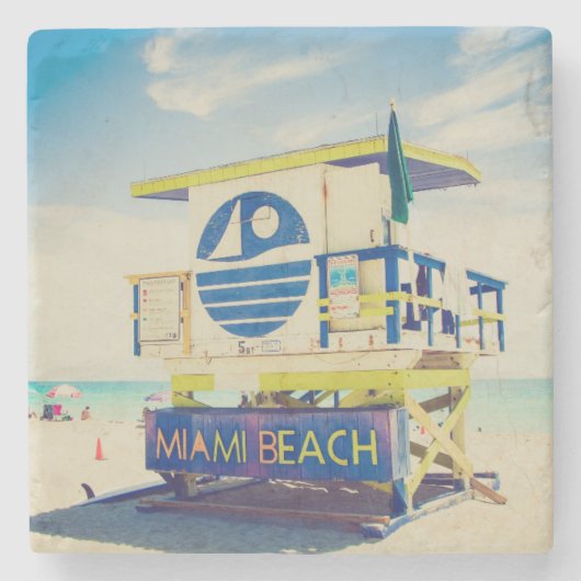 ライフガードタワー|の南ビーチ、マイアミ、Fl ストーンコースター (正面)