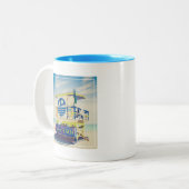 ライフガードタワー|の南ビーチ、マイアミ、Fl ツートーンマグカップ (正面左)