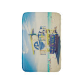 ライフガードタワー|の南ビーチ、マイアミ、Fl バスマット (正面縦)