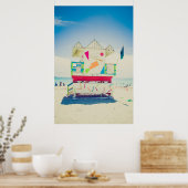 ライフガードタワー |マイアミ、サウスビーチ ポスター (キッチン)