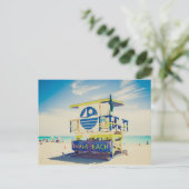 ライフガードタワー |南ビーチ、マイアミ、フロリダ ポストカード (スタンド正面)