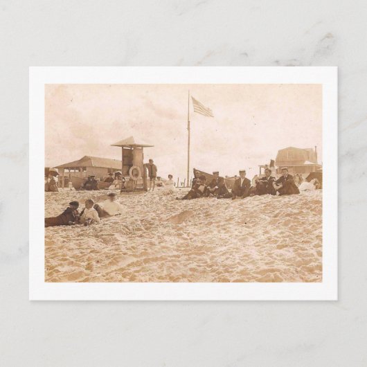 ライフガード、ハーヴィー杉、ニュージャージーヴィンテージ ポストカード (正面)