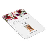 ライフキープサマグネットの女性ブルゴーニュお祝い マグネット (右側)