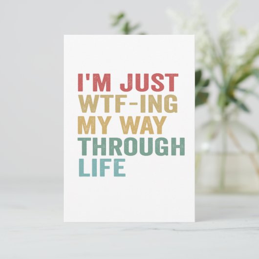 ライフギフトの道を進んでいおもしろいる サンキューカード (スタンド正面)