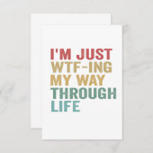 ライフギフトの道を進んでいおもしろいる サンキューカード (正面/裏面)