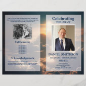 ライフクラウドの葬儀プログラムお祝い チラシ (正面)