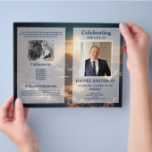 ライフクラウドの葬儀プログラムお祝い チラシ (手)