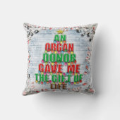 ライフクリスマスツリーのオルガン与えドナの私のギフト クッション (裏面)