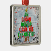 ライフクリスマスツリーのオルガン与えドナの私のギフト メタルオーナメント (右)