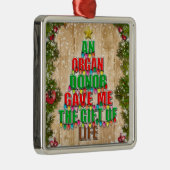 ライフクリスマスツリーのオルガン与えドナの私のギフト メタルオーナメント (右)