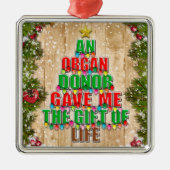 ライフクリスマスツリーのオルガン与えドナの私のギフト メタルオーナメント (正面)