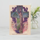 ライフクロスイースターの木の招待状 招待状 (スタンド正面)