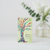 ライフグリーンの葬儀ディレクターの木 名刺 (スタンド正面)